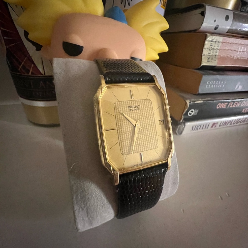 Seiko tank dress watch